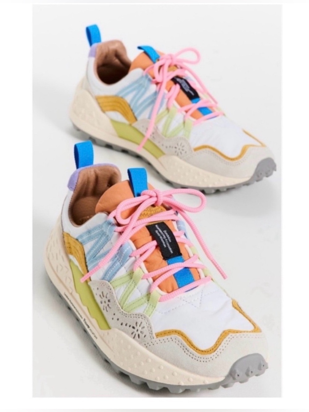 NWT Flower Mountain Washi Sneakers in Beige/White/Multi - Picture 6 of 16